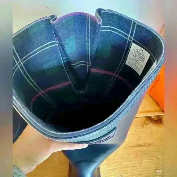 Joules welly women’s tall rain boots NWT dark purple US size 6 - Picture 9 of 12